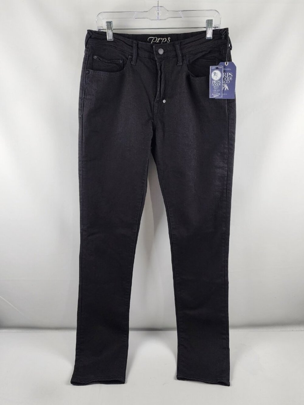 PRPS Le Sabre Jeans Men 32x35 Black Slim Straight Fit Japanese Denim NWT
